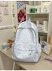 Schoolbag1011 New Summer Printing Polka Dot Love Female Versatile Large Capacity Junior High School Students Cute Fresh Backpack
