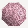 Pink Hearts Pattern Automatic Folding Umbrella Compact 8 Rib Design,Unique Style,Suitable for Everyday Outdoor Use,Perfect Gift for Fri