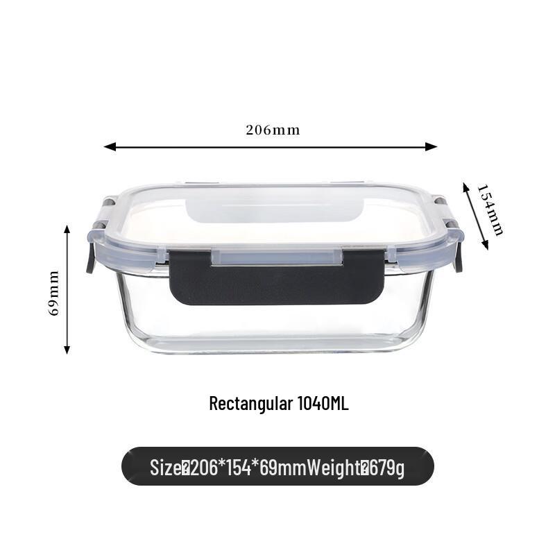 EWIGER STERN Mikrowellengeeigneter Glas-Lebensmittelbehälter