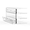 Lzcxszzm Keyboard and Mouse Storage Rack, Acrylic 3-Tier Stand Frame, Keyboard Display Stand Holder, Clear