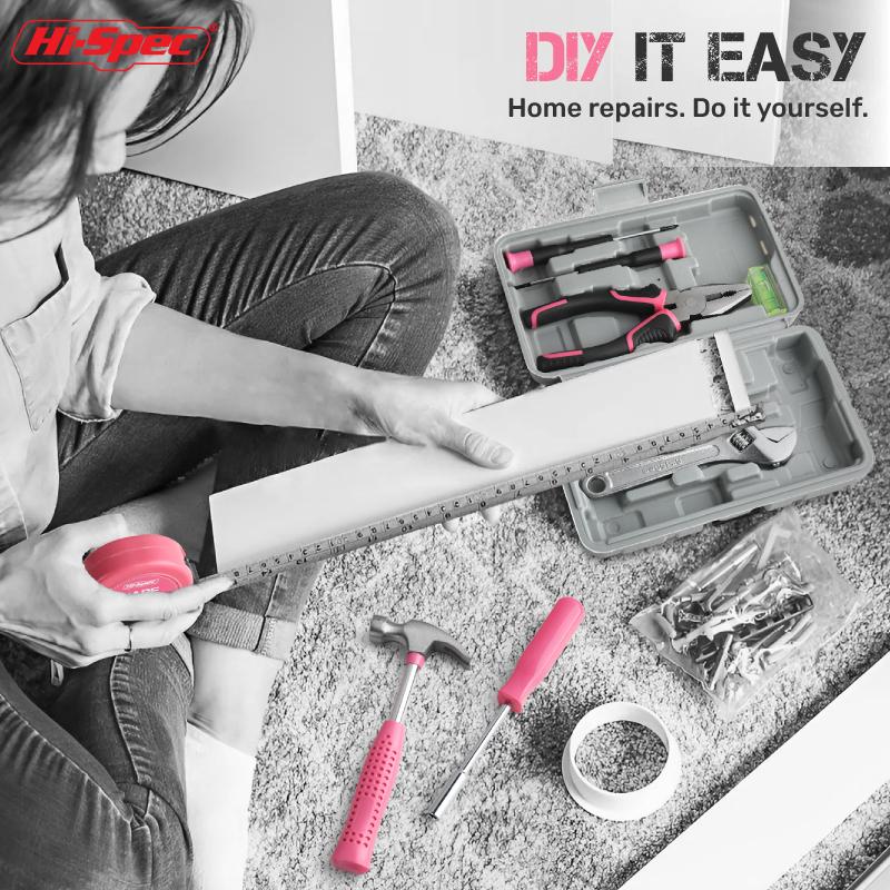 Σετ Εργαλείων DIY Ροζ Υψηλών Προδιαγραφών 18/19/20 Τεμαχίων με Ηλεκτρικό Στυλό & Ατσάλι CR-V - Σετ Εργαλείων Χειρός Συντήρησης Σπιτιού για Γυναίκες & Φροντίδα Αυτοκινήτου