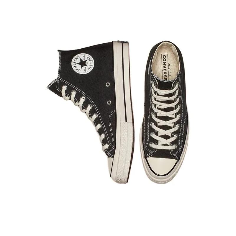 Converse Chuck 70 Versatile Classic Lightweight Comfortable Durable High-Top Canvas Shoes Kids Sneakers Black Q62050W