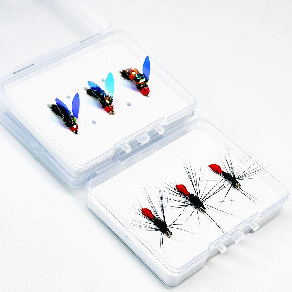 3Box Bundle(Total 9Pcs Flies)- Fly Fishing Flies Artificial Wet Flies Bait for Trout/Bass Artificial Nymphs Bait Fish Bait