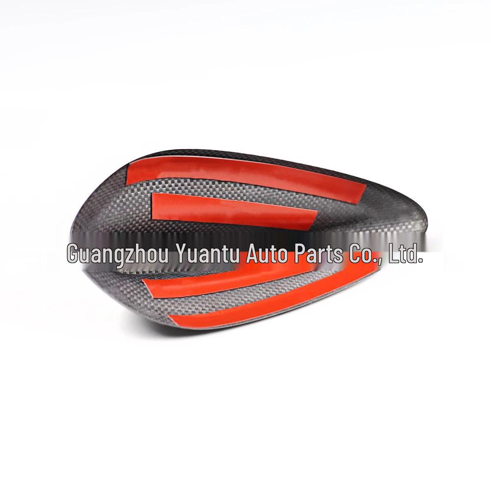 Cache d'antenne en fibre de carbone véritable: Autocollant Aileron de Requin pour BMW Série 1, 2, 3, 5, 7, X1, X5, X6