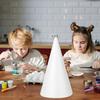 2Pcs DIY Foam Cones for Creative Craft Projects Decorative Craft Supplies for Educational Activities At Home