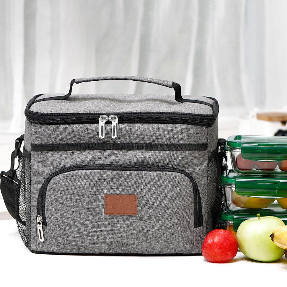 16L Big Capacity   Proof Lunch Bag Thermal Large Picnic Cool and Warm Insulated Pack Outdoor Food and Beverage Storage Shoulder Bag