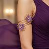 Elegant Irregular Motifs Flower Arm Cuff Jewelry Sturdy Zinc Alloy Craftsmanship Feminine Style Comfortable Wear Daily Use