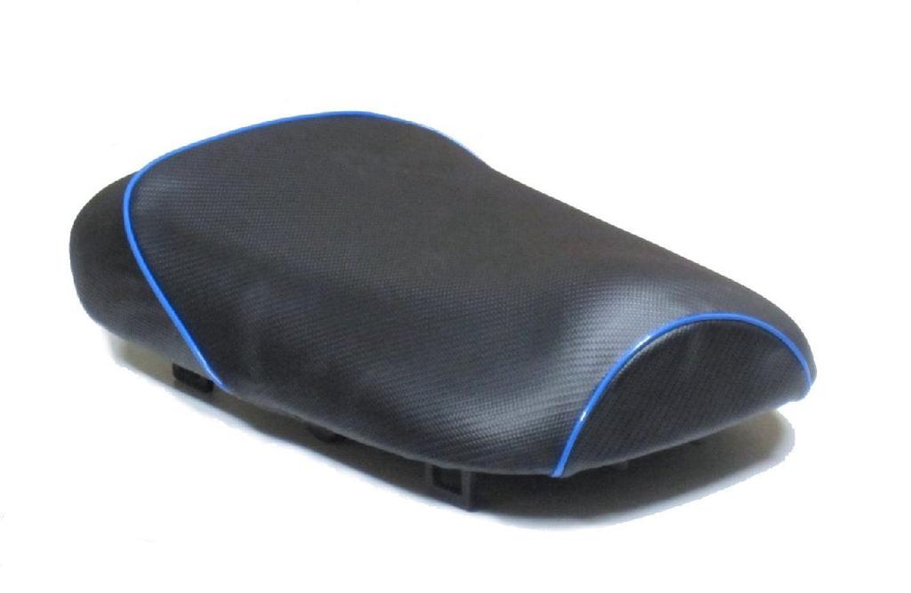 RinParts Carbon Fiber Seat Covers with Piping for Toyota 1116465 Zoomer, Blue,