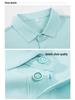 Silvadur Antibacterial Turn-Down Collar Polo Shirt with Custom Logo - Ice Silk Workwear Embroidered Tee