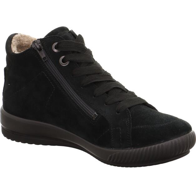Женские полуботинки Legero Sneaker leder чёрные warmfutter