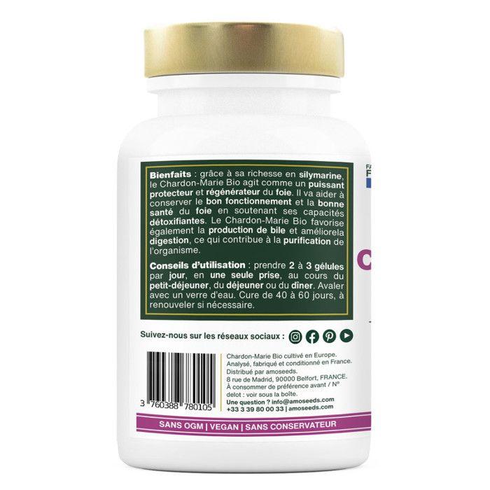 Chardon-marie bio, extra fort | 120 gélules - amoseeds