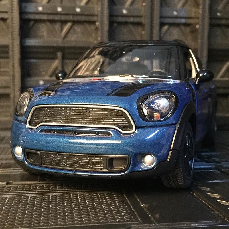 AAZY1 1:24 Simulated Mini COOPER S COUNTRYMAN Alloy Model Car Collection Gift Static Ornament for Boys