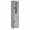 Highboard Concrete Grey 34.5 x 34 x 180 cm Particleboard