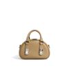 Premium lock single shoulder crossbody bowling bag mini small handbag steamed bread leather bag women's bag