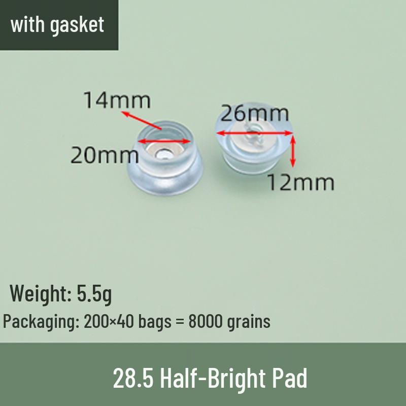 Transparent Anti-Slip Furniture Leg Pads, Heightening Round Moisture-Proof Foot Protectors for Chairs, Tables, Sofas