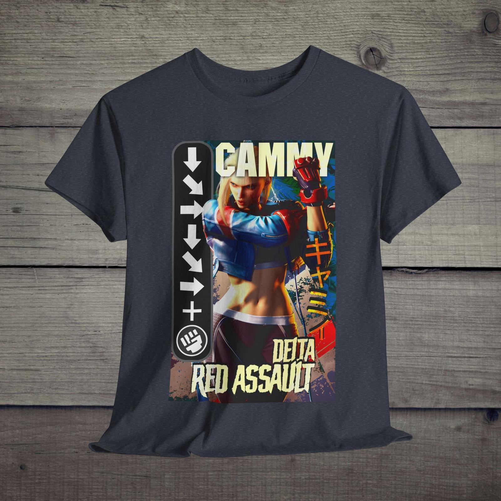 Street Fighter 6 Cammy Gaming Tee,Video Game Unisex T-Shirt Mens Womens Tees Top, Gamer Gift, Retro M