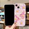 Phone Case For Iphone 7 8 6 Plus 11 12 13 14 Pro Max SE 2020 2022 Couple Rose Flower Oil Painting Clear Transparent Soft Cover