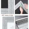 1pc 2.3mX8cm Self-adhesive Wall Stickers Decorative Ceiling Corner Line Yin Corner Line Stickers Background Wall Border