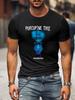 T-shirt Graphique Homme Porcupine Tree - T-shirt Noir Robuste Présentant les Paroles d'Anesthesia