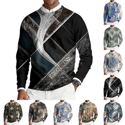 Herren Rundhals Langarm Rippstrick Pullover