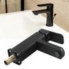 Steel Faucet Basin Faucet Black Plastic Handle Rust