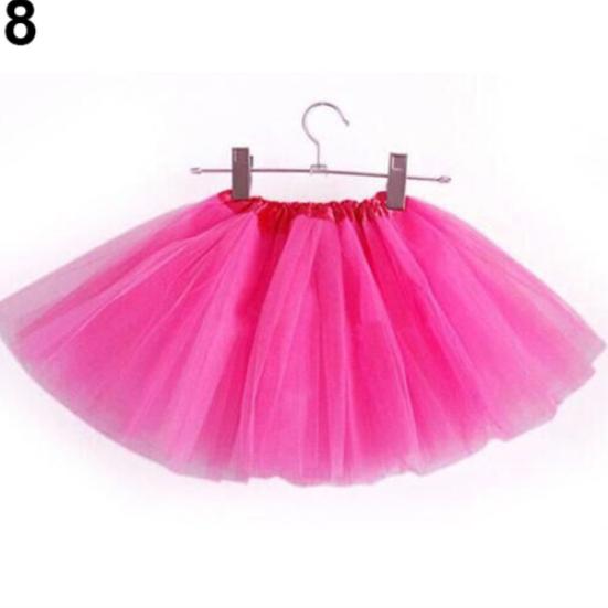 Dětská Dívčí Roztomilá Nadýchaná Tylová Spodnička Tutu Sukně Baletní Taneční Kostým