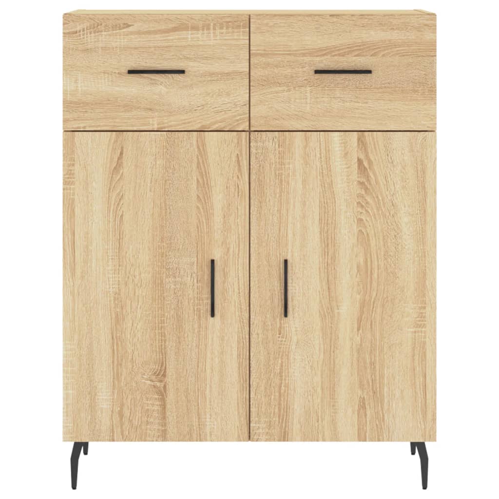 Highboard in Sonoma Oak Finish 69.5 x 34 x 180 cm Particleboard