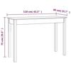 VidaXL Table console 110x40x75 cm Bois massif de pin 814239
