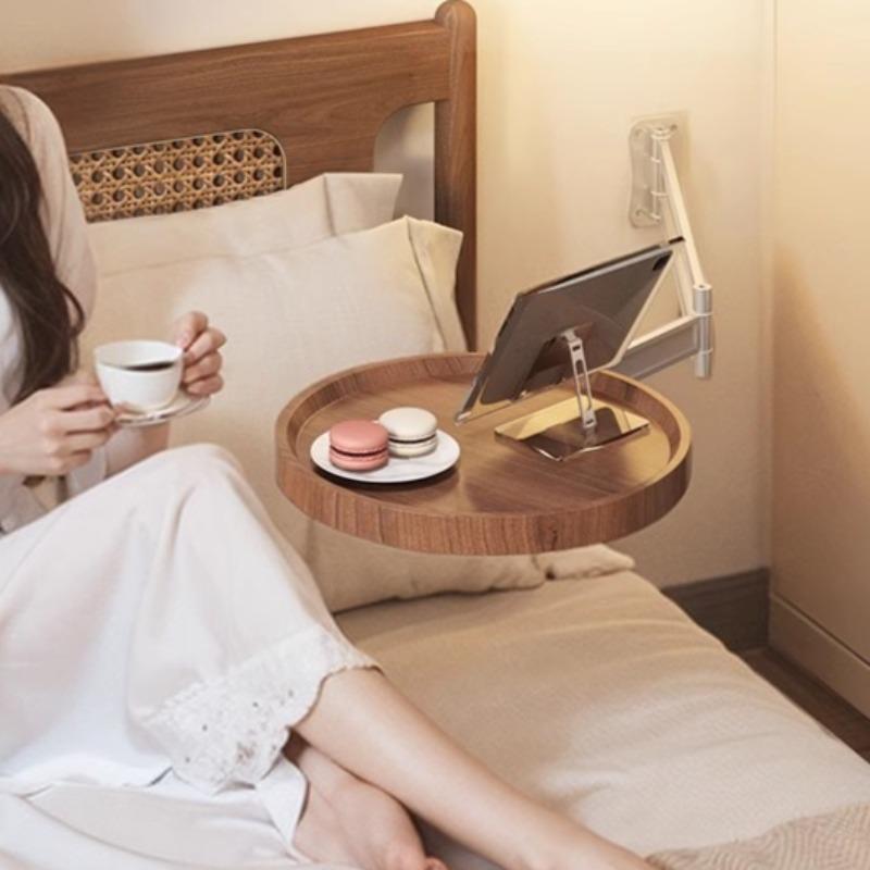 Wall Mounted Coffee Table Folding Side Table Modern Bedroom Small Round Tables Luxury Folding Tea Desk Living Room Furniture
