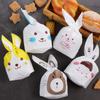 10PCS Gifts Party Supplies Bunny Ear Rabbit Cookie Bags Candy Bag Easter Rabbit Biscuit Package