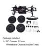 12.3 inch Chassis Frame Wheelbase Mounted DIY Toys For 1/10 SCX10II 90046 90047 Remote Control Crawler Car Parts Base Set