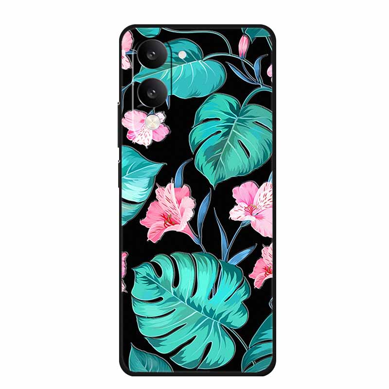 3D Emboss Case For Vivo iQOO Z10 Lite Phone Case Coque Flowers Silicone Soft Back Cover For Vivo Y29S Y29T Y19s GT 5G Case Funda