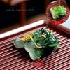 Resin Color Changing Tea Pet Gold Raise Golden Toad Cute Lucky Water Tea Pet  Tea Table Decoration