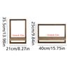 2Pcs Wooden Wall Shelf Set Simple Modern Wooden Wall Mounted Shelf Living Room Decoration Wall Mounted Shelf Installation Free
