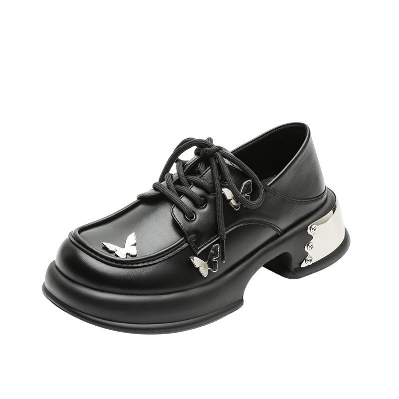 

Spring new super soft bow round head fashionable versatile platform Mary Jane women s shoes 40