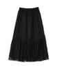 Sheer Lace Size F Skirt, Black,