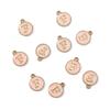 10Pcs 12x2.5mm Alphabet Double Face Charms Pendant Beads for Jewelry DIY Findings