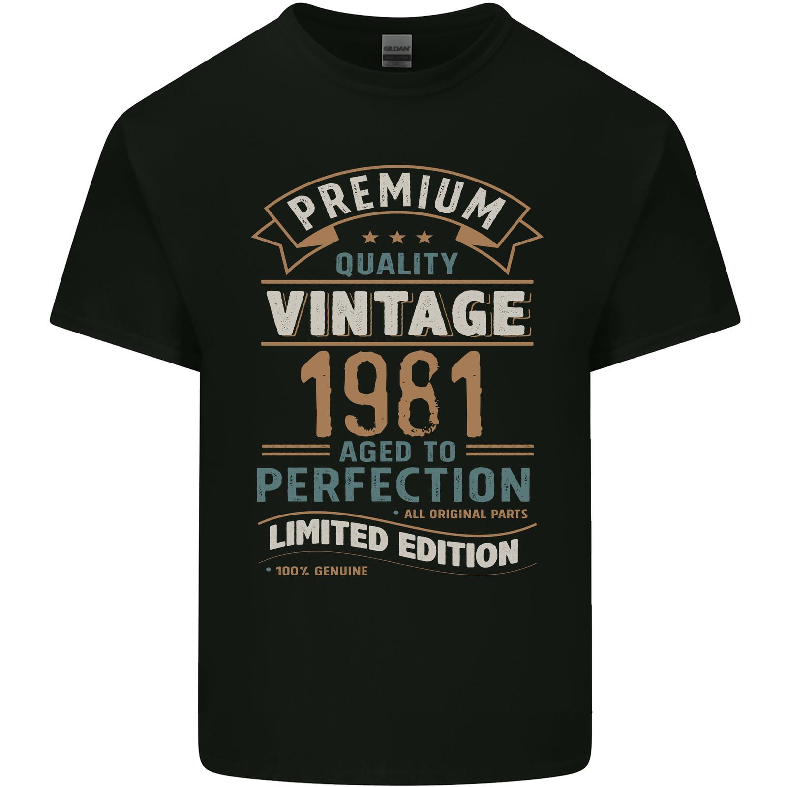 

26 Premium Vintage 44th Birthday 1981 Mens Light Cotton T-Shirt Unisex T-Shirt M