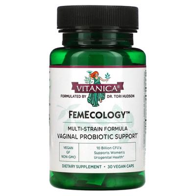 FemEcology, Vajinal Probiyotik Desteği, 10 Milyar CFU, 30 Vejetaryen Kapsül