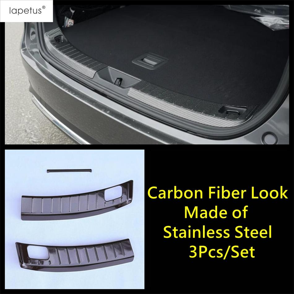 For Mazda CX-70 CX-80 CX-90 2025 2026 Stainless Steel Rear Trunk Bumper Protector Scuff Plate Door Sill Cover Trim Accessories