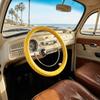 15 inch Diameter Car Steering Wheel Cover PVC Leather Polka Dot Pattern Auto Steering Wheel Decoration