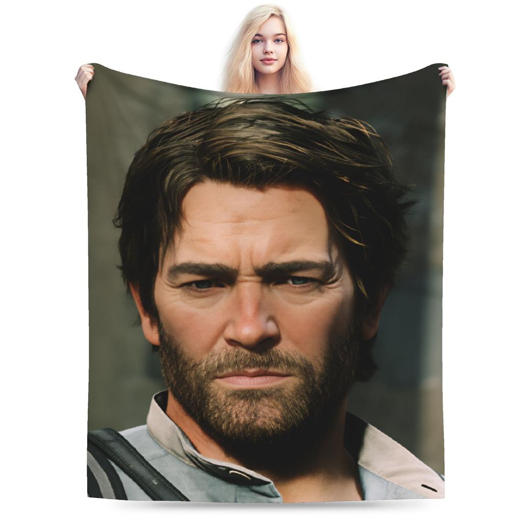 Arthur Morgan RDR Warm Soft Blankets  Boy Girl Plush Throw Blanket Couch Chair Flannel Bedspread Sofa Bed Cover