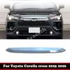 For Toyota Corolla Cross 2025 2026 ABS Car Front Center Net Modified Grille Trim Strip Cover Front Mesh Decoration Accessories