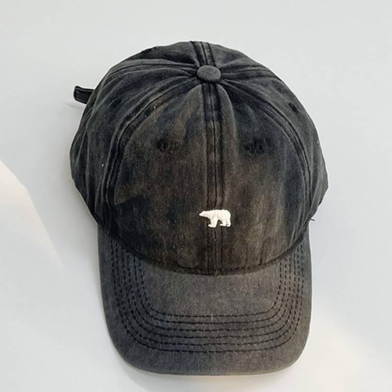 Chic Retro Pink Washed Cotton Duckbill Cap With Embroidery Perfect For Spring And Summer Outdoor Activities