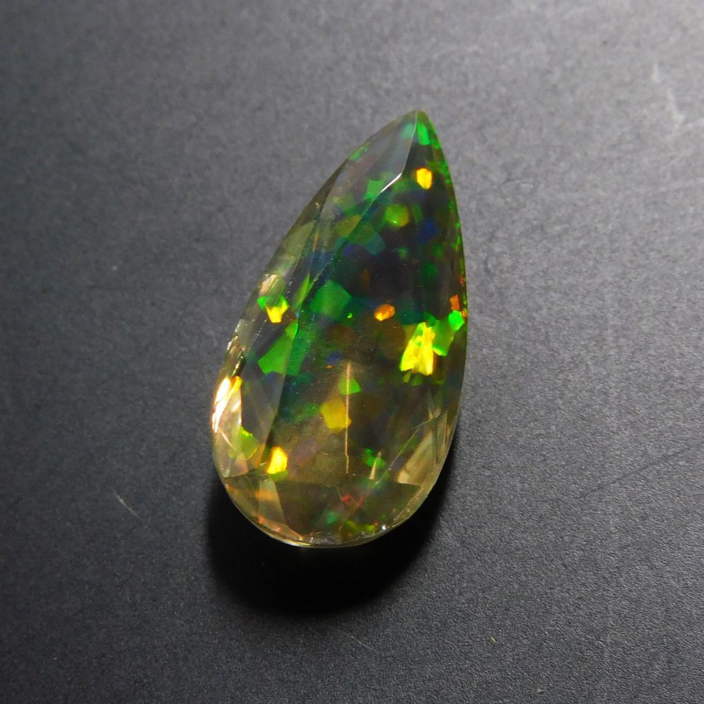 7.50 Ct Lab Created Opal Pear Stunning Certified Loose Gemstone
