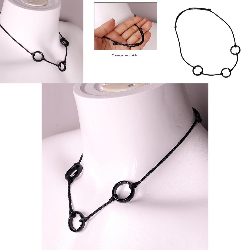 Modische Anime Naruto Uchiha Itachi Halskette mit einzigartigem Drei-Ringe-Anhänger