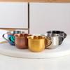 304 stainless steel mini cup, small wine cup, mouth cup, tea cup, coffee cup, casual cup, children's small water cup with handle