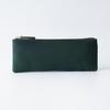 Unisex Genuine Leather Zipper Pencil Case - Handmade Retro Cowhide Stationery Box