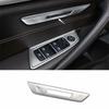 Silver Steel Seat Memory Button Switch Cover Trim For BMW 5 Series G30 2018-