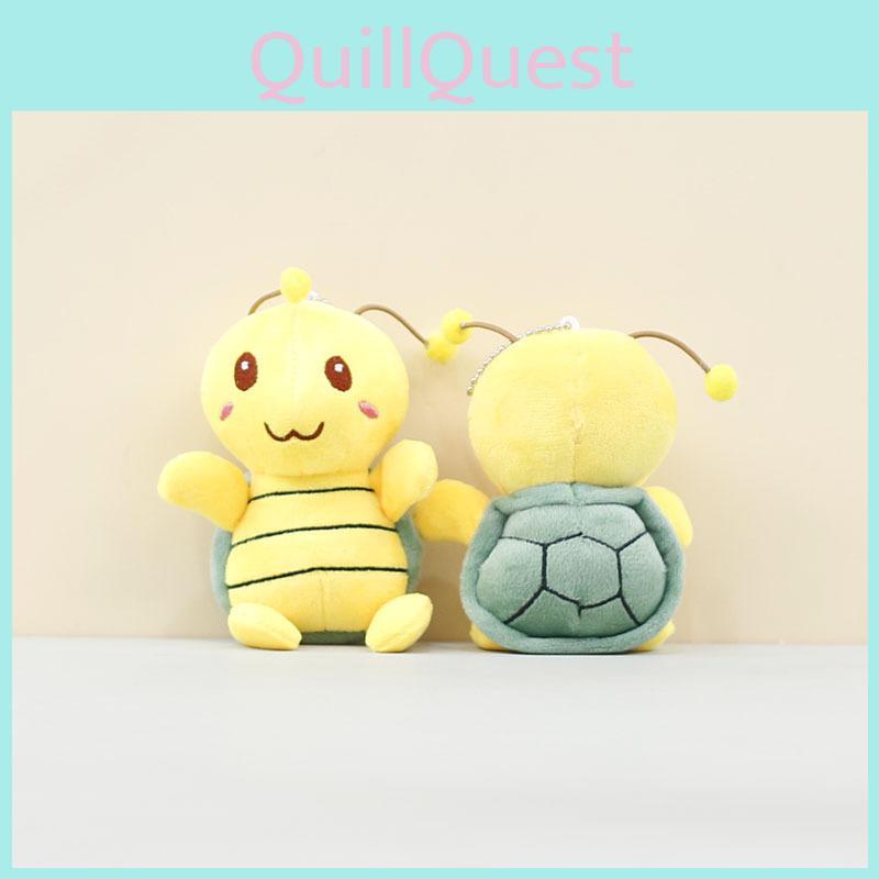 Cartoon Cute Turtle Plush Keychain Soft Short Hair Bag Charm Collection Toy